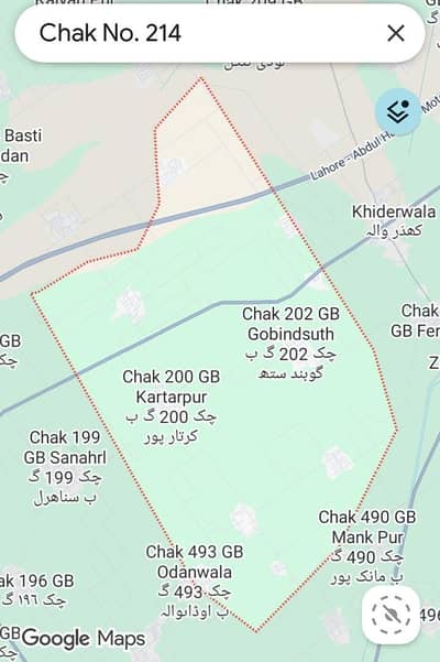 Empty plot in Faisalabad.