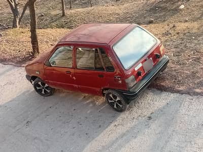 Mehran 1998 Red colour, genuine condition