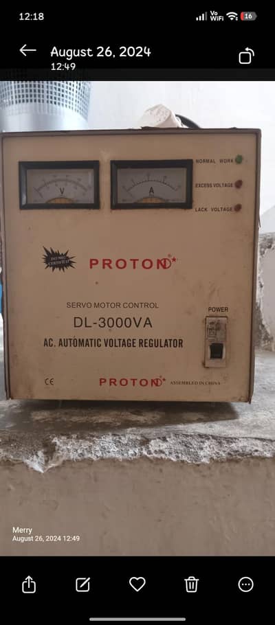 DL 3000 va volteg regulater