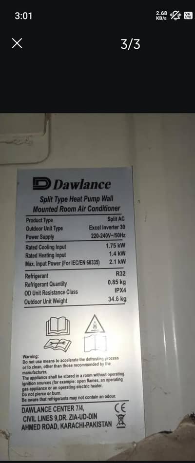 Dawlance Excel Inverter AC