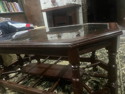 Solid Wood Cofee Table (1 +2)