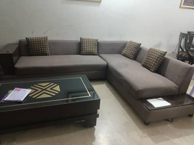 L shaped sofa
