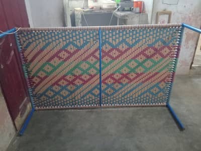 Iron Charpai for Sale | Nylon Rope Bed | Good Condition