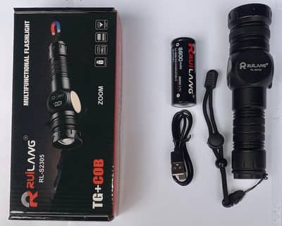 Rechargeable Torch LED Power Bank Type-C