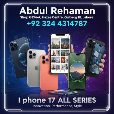 Apple iPhone 17 Pro Max,17 Pro,17 Jv,17 PTA Approved,Iphone for sale