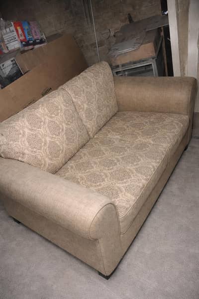Sofas Set 3 seater in use others in Store along with Table cushions