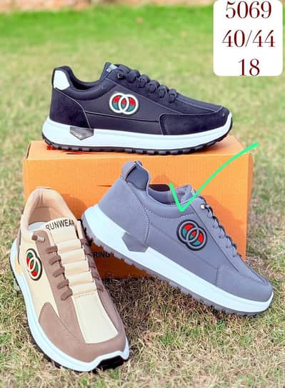 Runwear Shoes Gray Colour Available