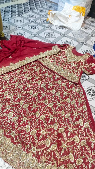 Bridal lahanga only 2 time use  condition 10/9