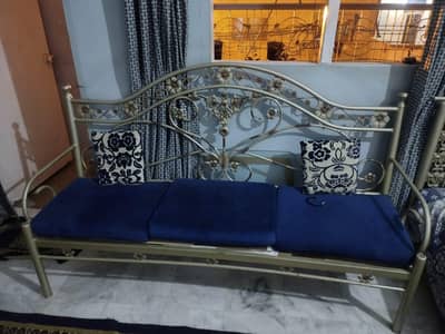 Iron Bed, sofa set  table