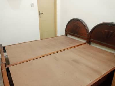 2 single bed with mattress for sale