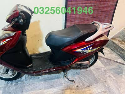 united 100cc self start petrol used 2021 scooty