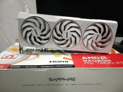 RX 7800 XT Sapphire PURE White – Gaming Only | Box Available