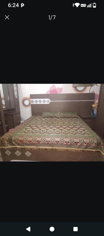 bedroom set complete with side tables