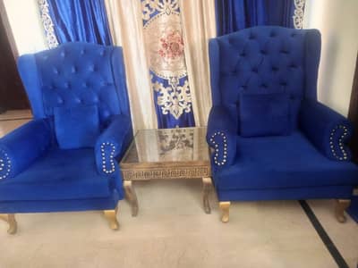 Bedroom sofa chairs jumbo size with table