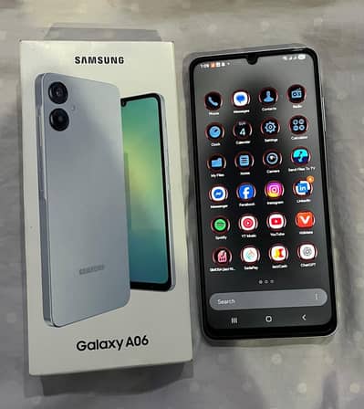 Samsung A06 4/64Gb 10/10 with original box and Data cable