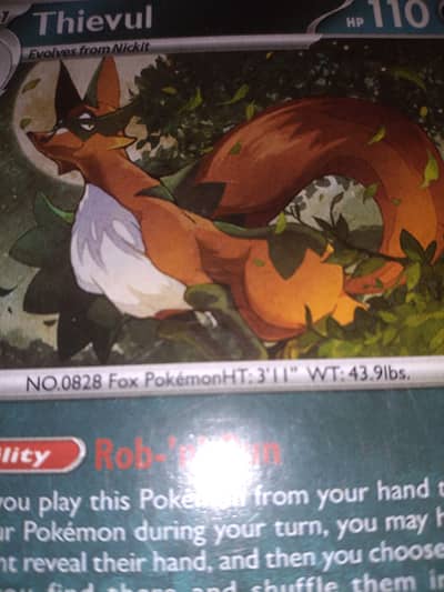 Pokémon's Thievul card
