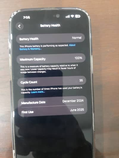 iPhone 16 Pro Max | 512 GB | 35 CC | Like New | Non PTA | 10/10