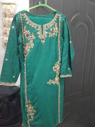 3 pc stitched Formal dress