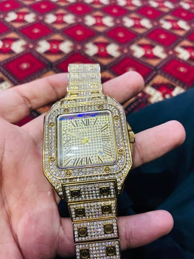 Cartier Stainless Steel Watch – Water Resistant – Model K787G