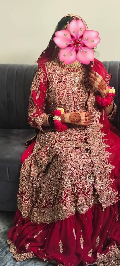 heavy embroidery on shiffon  beautiful lehga for sale