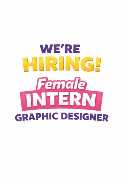 Female Intern Graphic Designer