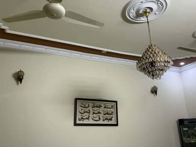 Golden Chandeliers for Drawing Room