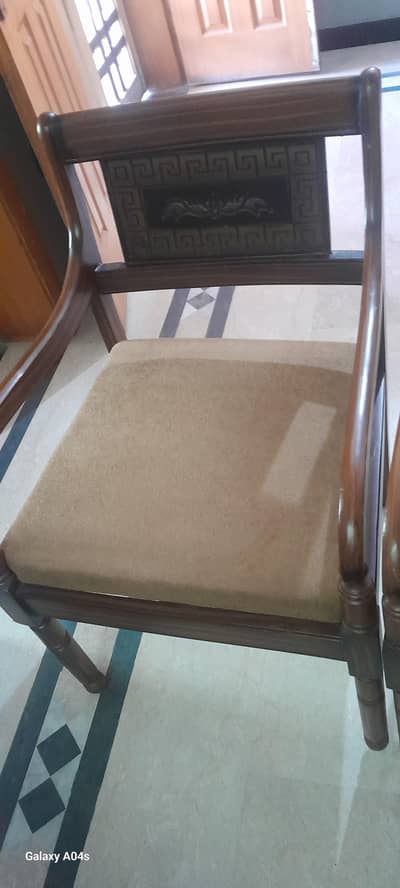 4 seater wooden sofa