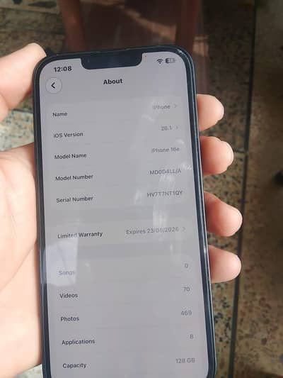 IPHONE 16e jv for sell 10/10 condition