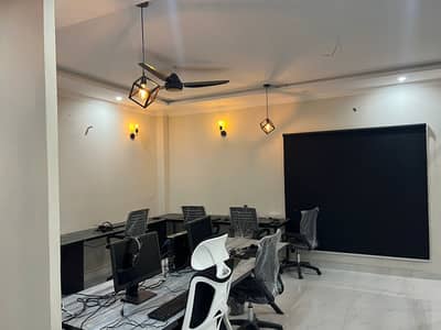 5 Marla Commercial Furnished Floor Opposite Shaukat Khanum Near Cafe Daastan