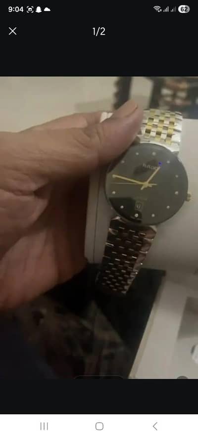 rado original watch with warranty card 12 diamonds