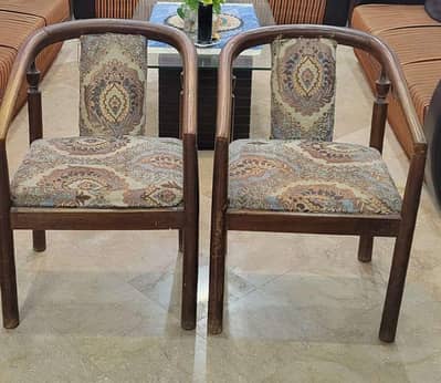 2 Used Wooden Chairs for Sale – Good Condition