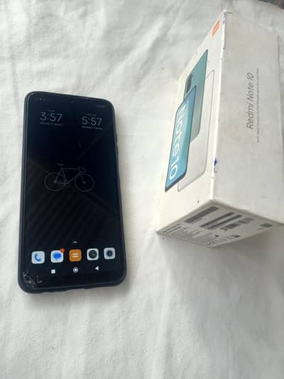 Redmi note 10 with box official PTA approved  ( Read Description )