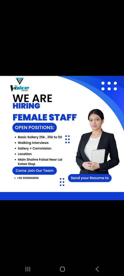 Hiring Female Telemarketing Sales Agents – Top Voice Telecom