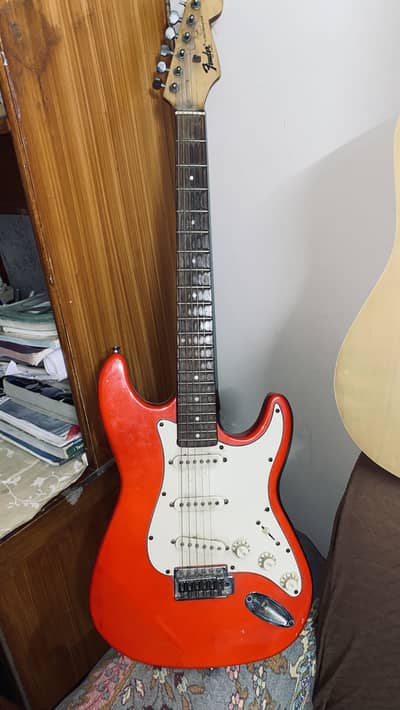 Fender stratocaster-red and white