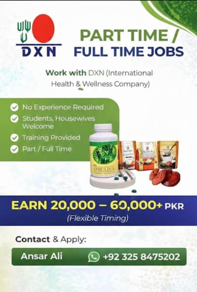 dxn health products part-time full time