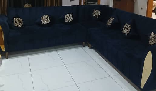 6 month old,stylish 7 seater L shape sofa