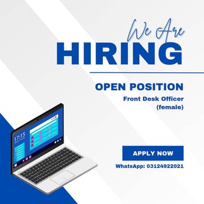 Job front Desk Officer (female)