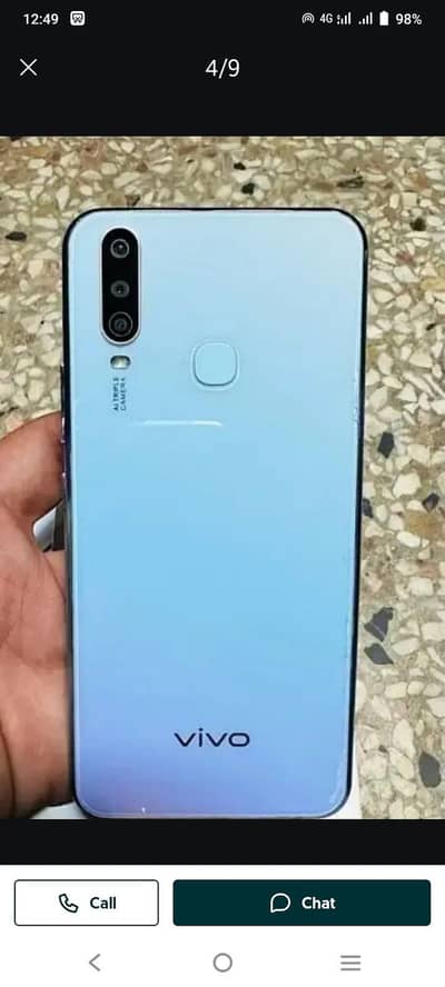 VIVO y17 (8/256)gb complete box