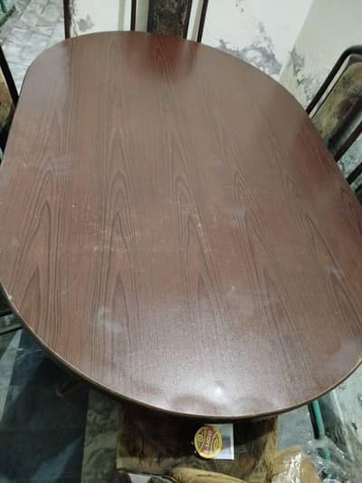 six seat wood dining table for sale used