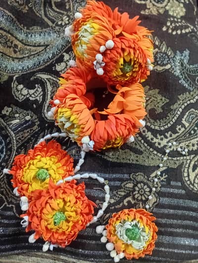 hand made floral jwellery set