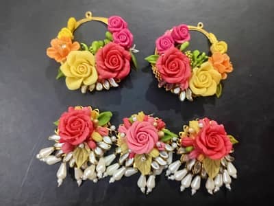 hand made clay jwellery