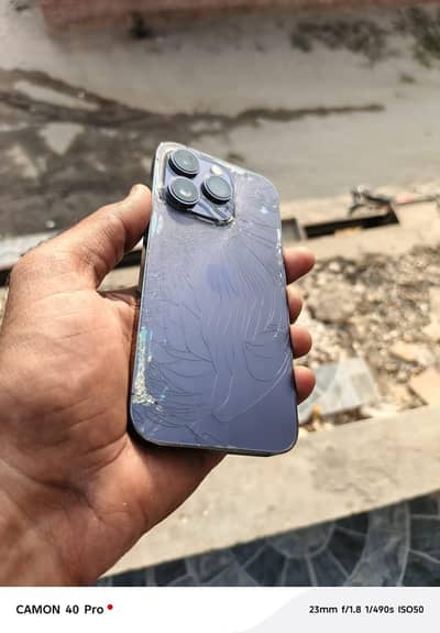 iPhone 14 pro non PTA battery  96 mamry 128 GB only back brake