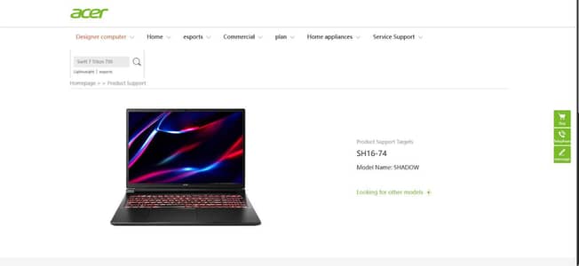 ACER NITRO V16 - I7 14650HX + RTX 4060