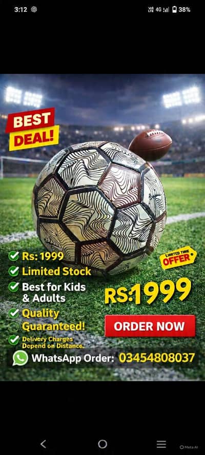 professional heavy football -Rs 1999 (llimited stock)