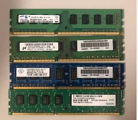 RAM Computers all types DDR3 DDR4