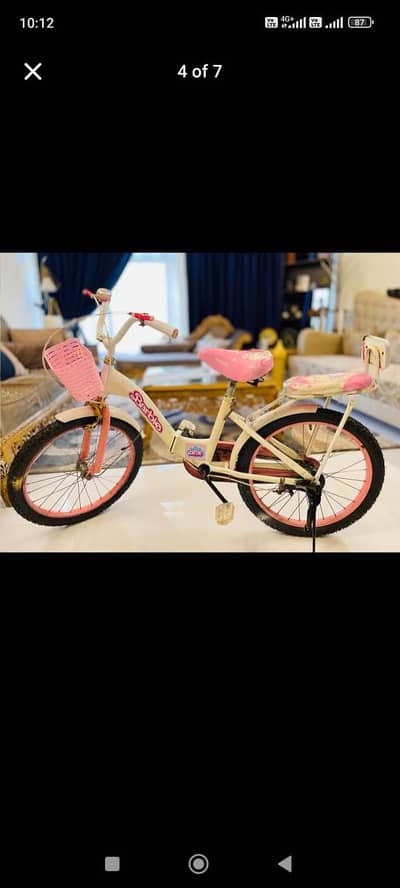 Girls Barbie theme bicycle
