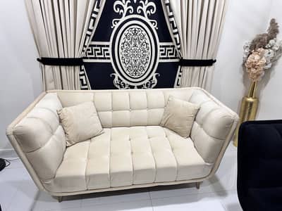Sofa set available for sale with center marble table