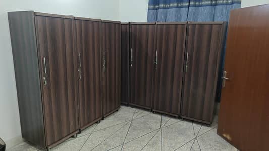Cupboards/wardrobe are available. .