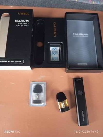 uwell caliburn a3 pod just new 5,to 6 refills