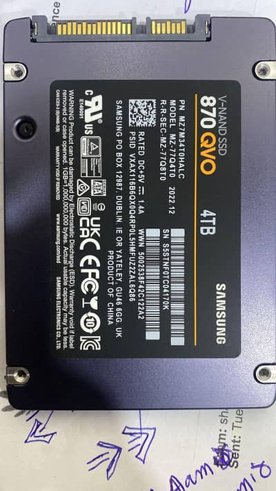 4TB samsung ssd 8TB WD 8TB server Hardisk